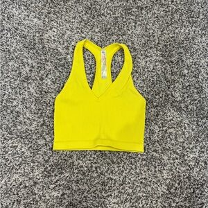 FP Movement by Free People Yellow Sleeveless Crop Tank Top